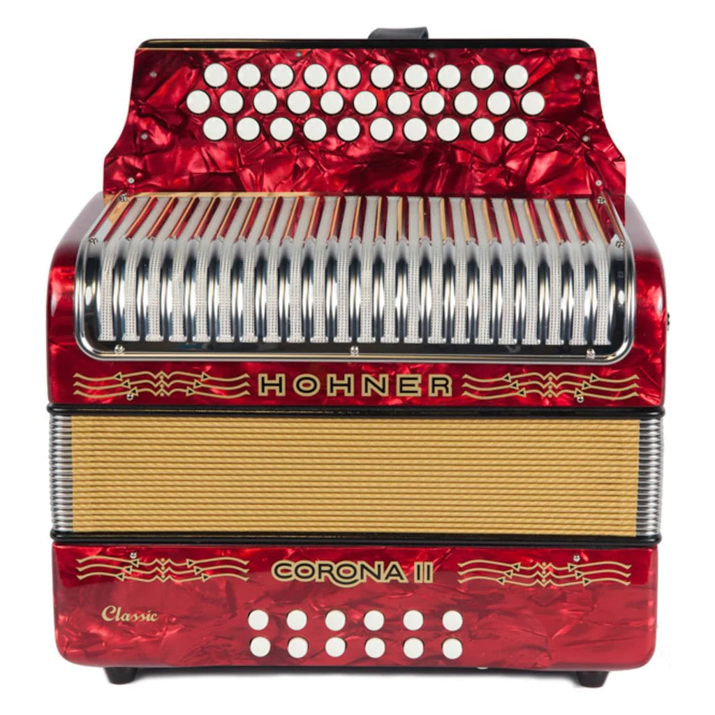 Hohner Corona II Diatonic Accordion - Keys of F/Bb/Eb