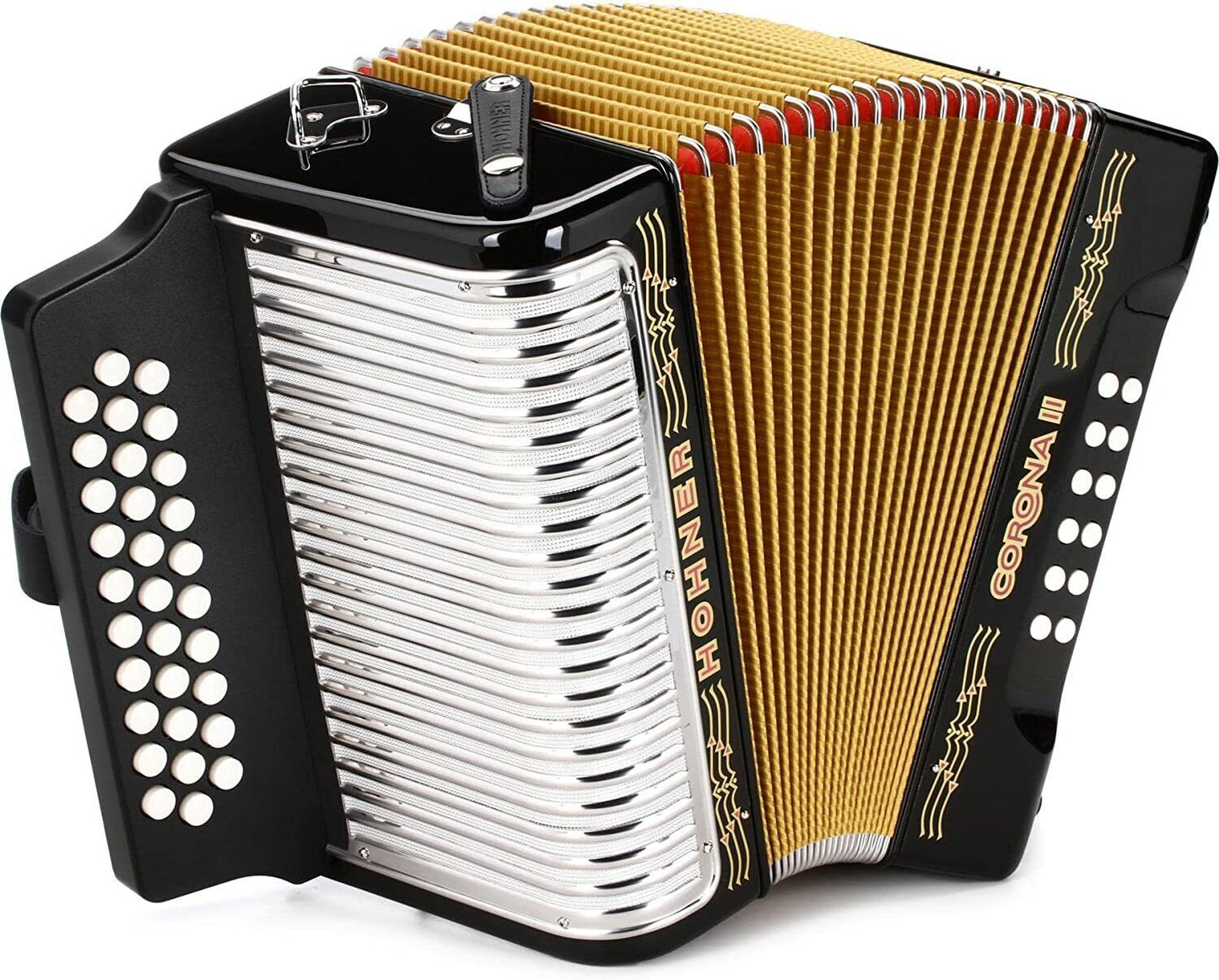 Hohner Corona II Diatonic Accordion-Keys of G/C/F