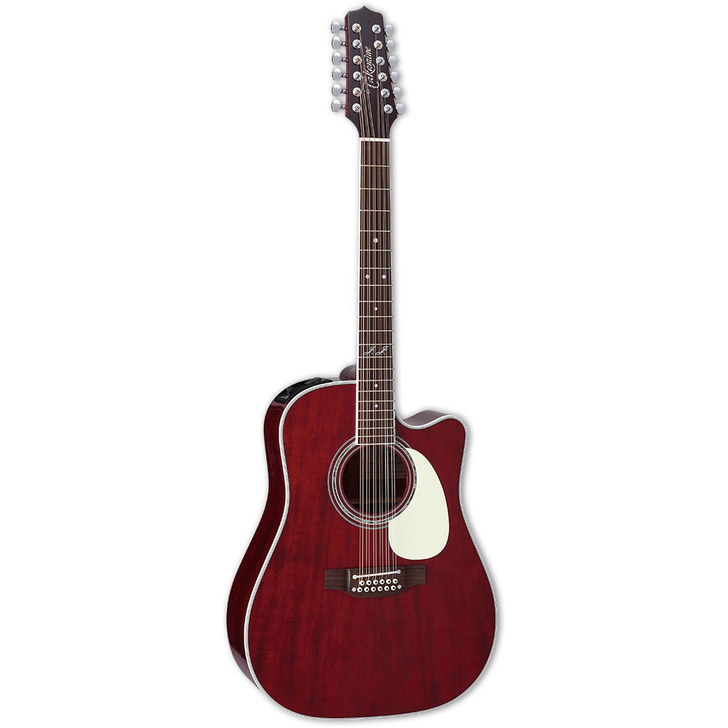 Takamine JJ325SRC12 John Jorgenson Signature 12-String Acoustic-Electric Guitar Gloss Red Stain