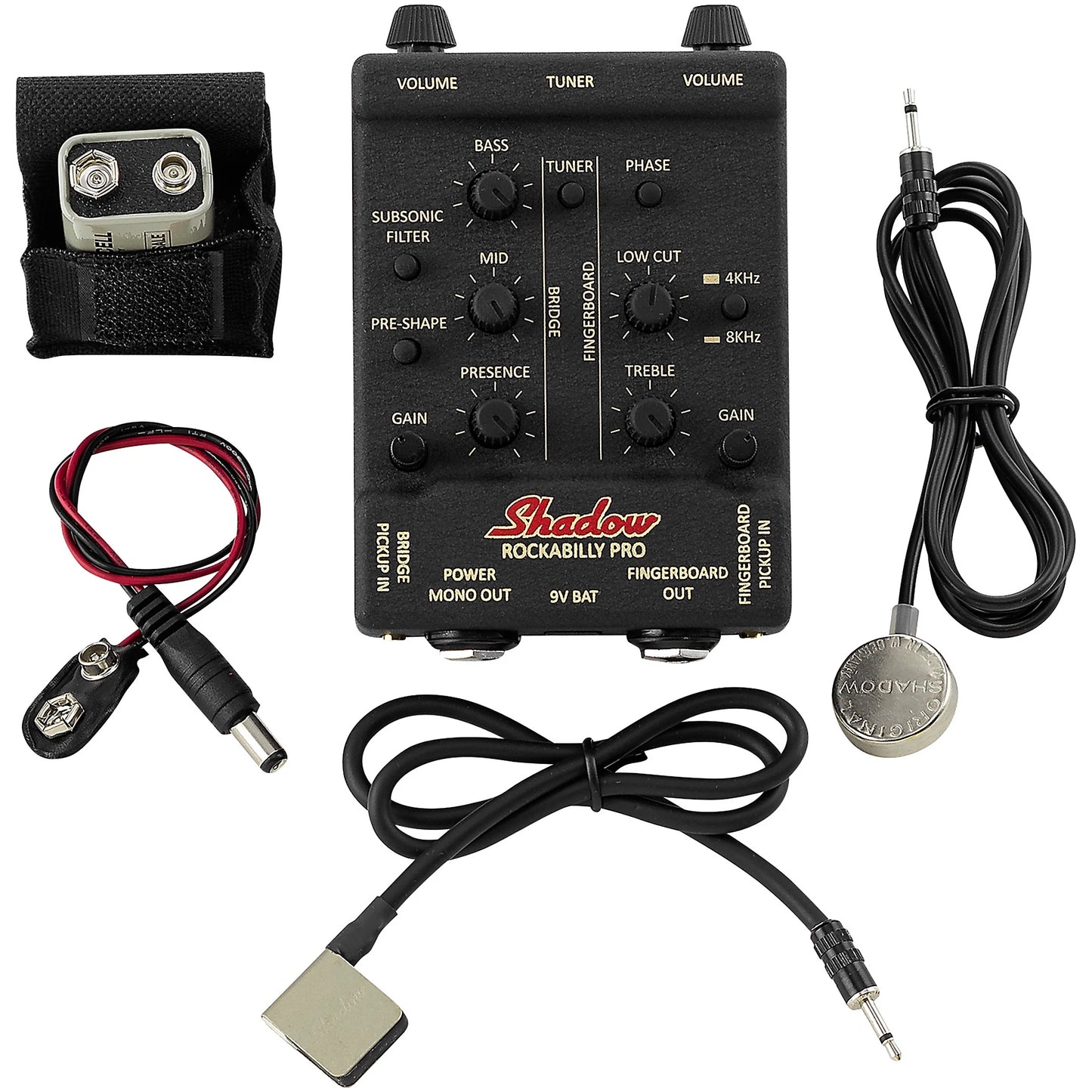 SH RB-PRO Rockabilly Pro Dual Pickup & Preamp System for Upright Bass & Tololoche