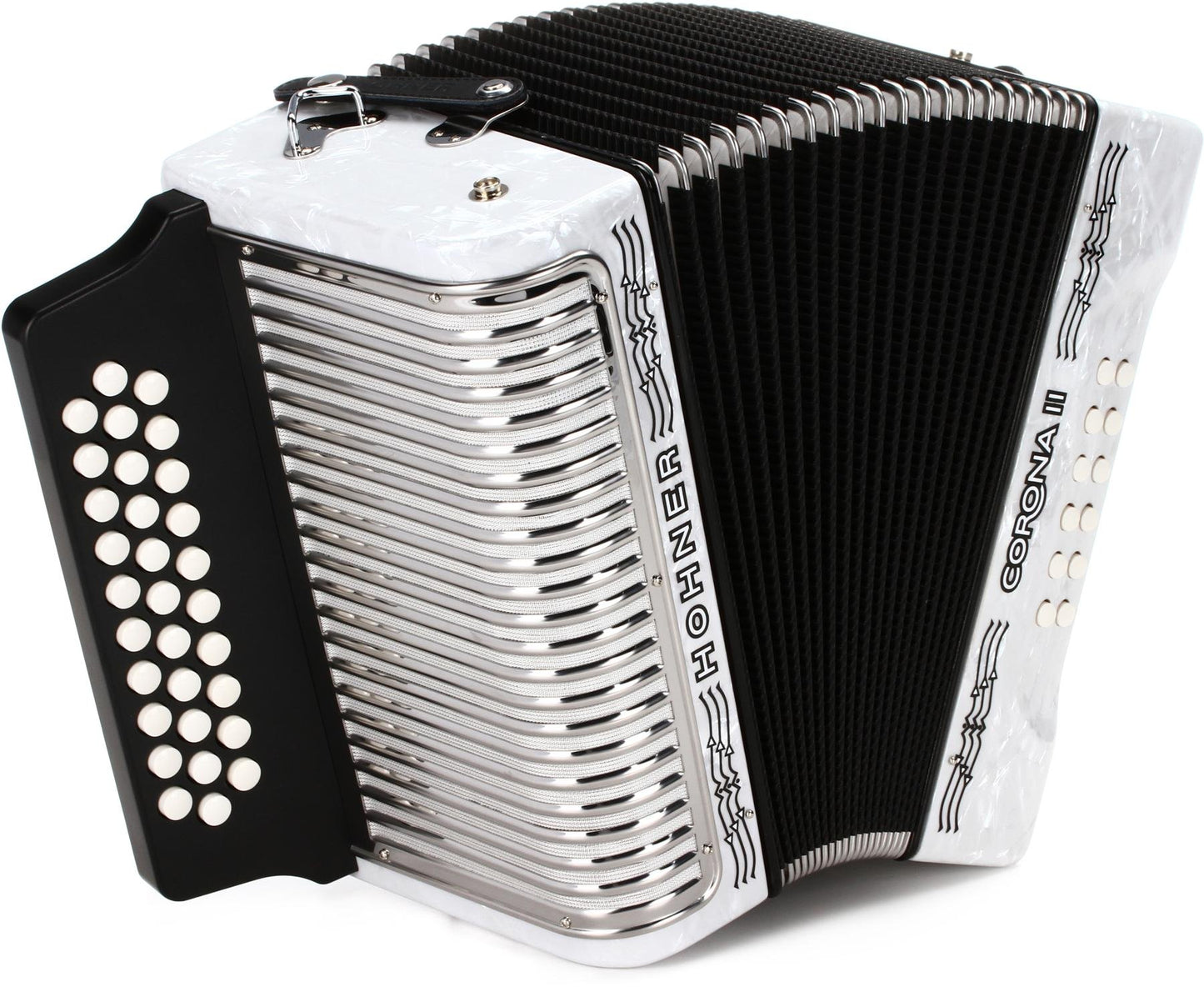 Hohner Corona II Diatonic Accordion-Keys of G/C/F