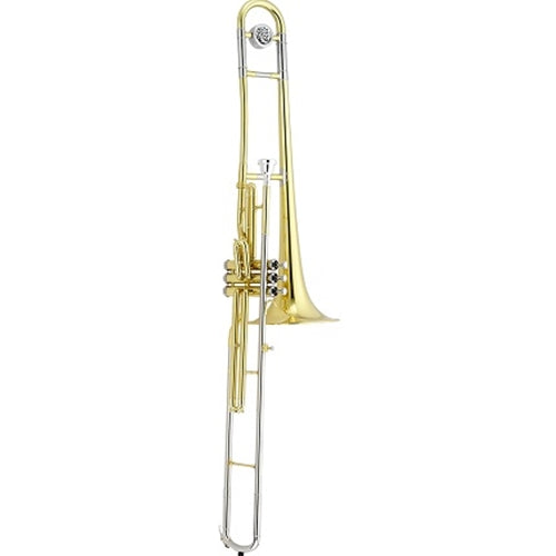 Jupiter JTB700V Student Bb Valve Trombone - Clear Lacquer with Yellow Brass Bell