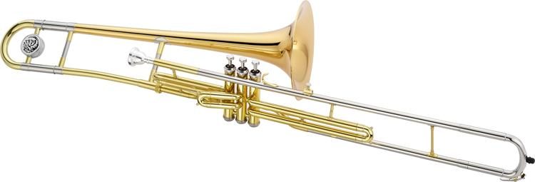 Jupiter JTB700VR Student Bb Valve Trombone - Clear Lacquer with Rose Brass Bell