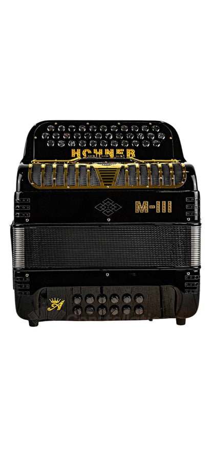 Hohner Anacleto MARK III 3 Switch Compact EAD Accordion - Black