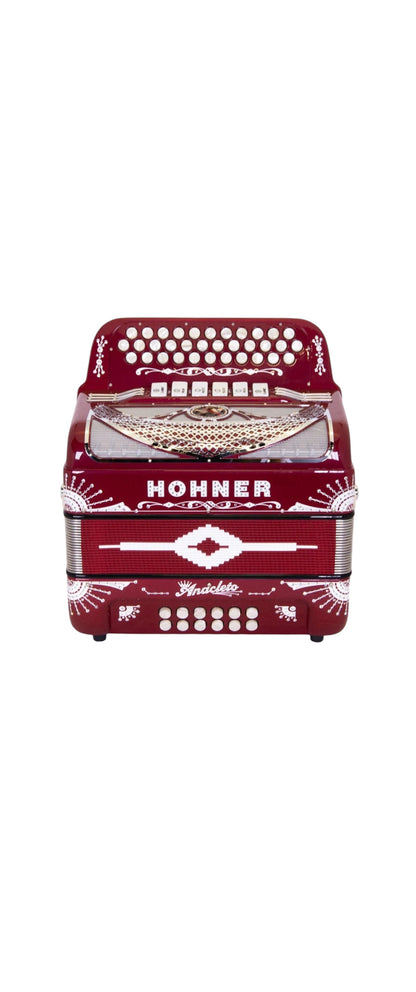 Hohner Anacleto Norteno Two Tone Compact FBE/EAD Accordion - Red