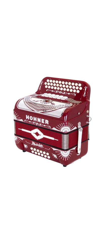 Hohner Anacleto Norteno Two Tone Compact FBE/EAD Accordion - Red