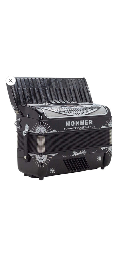 Hohner Anacleto Latino III 34/48 5 Switch Accordion - BLACK