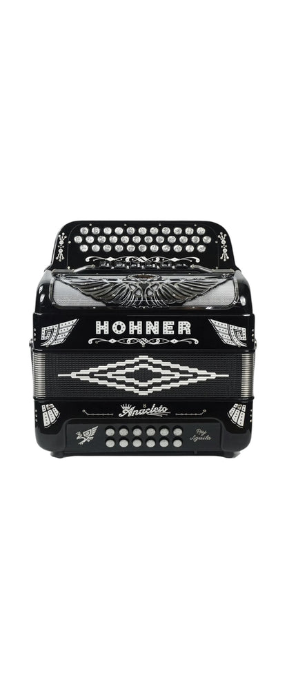 Hohner Anacleto Rey Aguila 5 Switch Compact Button Accordion Black