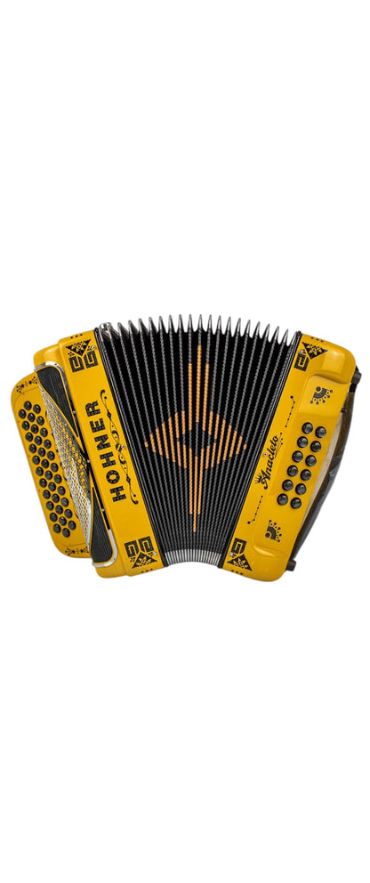 Hohner Anacleto Rey Del Norte 5 Switch Compact Button Accordion - Bumblebee