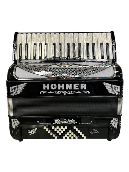 Hohner Anacleto Latino III 34/48 5 Switch Accordion - BLACK