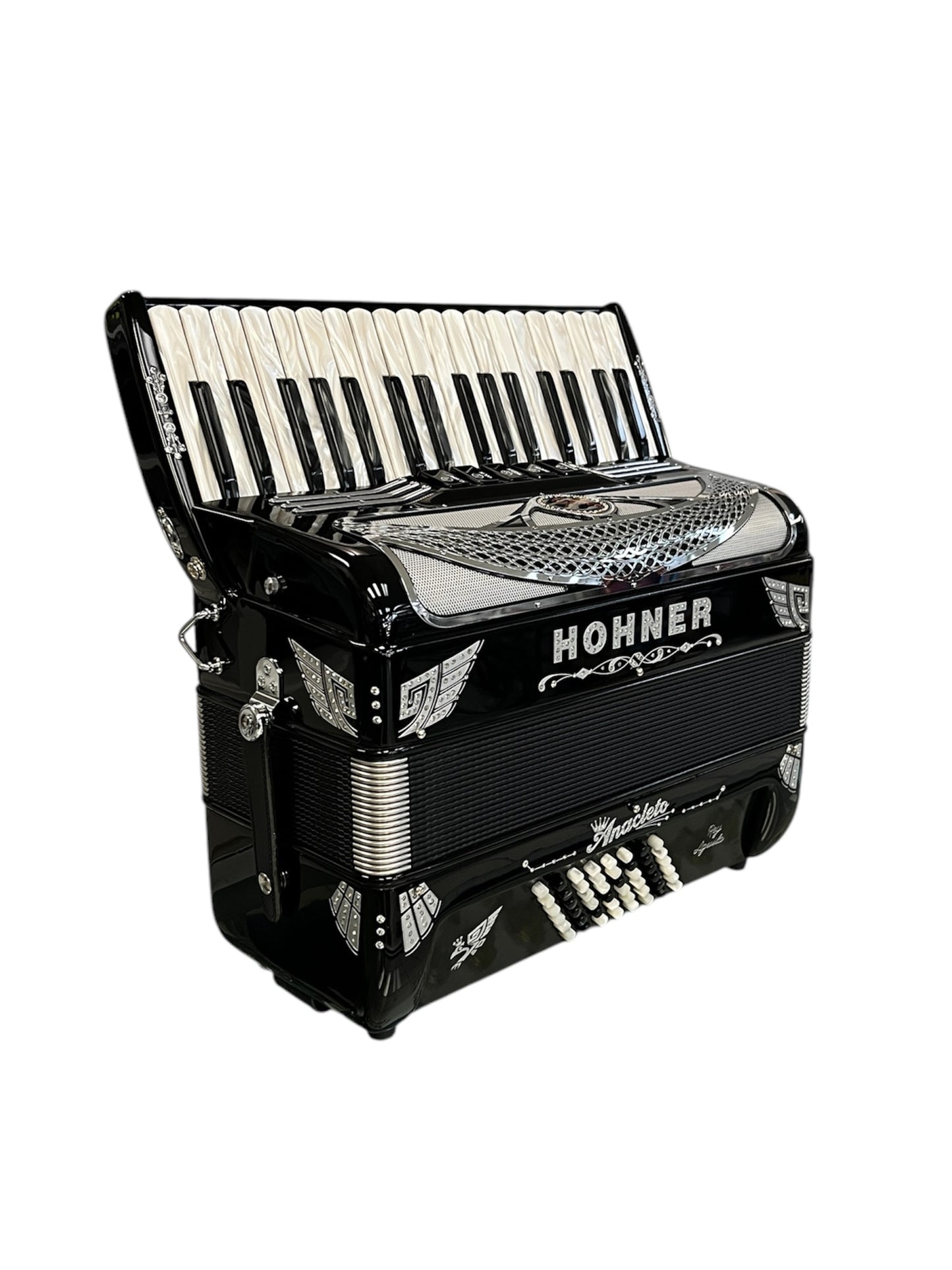 Hohner Anacleto Latino III 34/48 5 Switch Accordion - BLACK