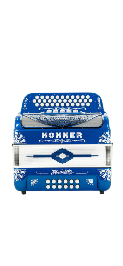 Hohner Anacleto Rey Del Norte III Compact Accordion - Blue Alfa