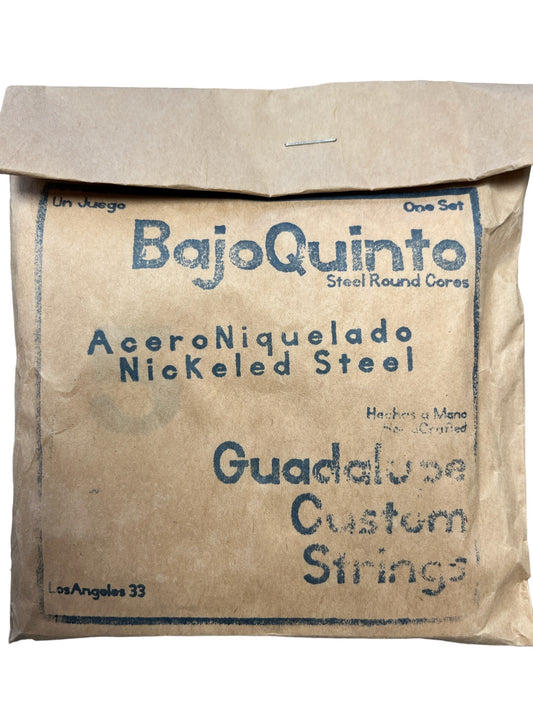 Guadalupe Bajo Quinto Nickeled Steel Set