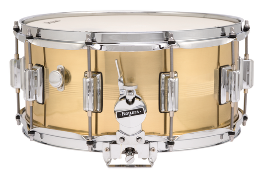 Rogers Drums Dyna-sonic Brass Snare Drum - 6.5 x 14 inch