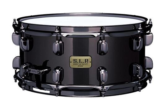 Tama S.L.P. Black Brass Snare Drum - 6.5 x 14 inch - Black Nickel