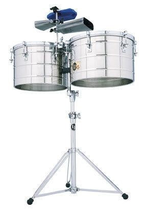 LP Tito Puente Thunder Timbales 15" & 16" Stainless Steel