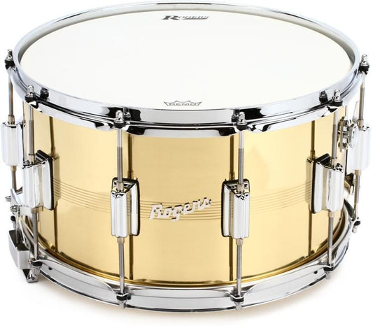 Rogers Drums Dyna-sonic Brass Snare Drum - 8 x 14 inch