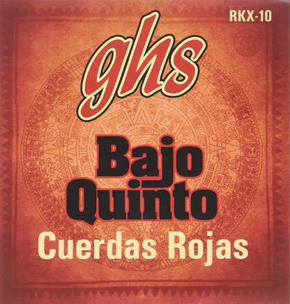 GHS Bajo Quinto - Red Stainless 10-String/Cuerdas Rojas , RKX-10