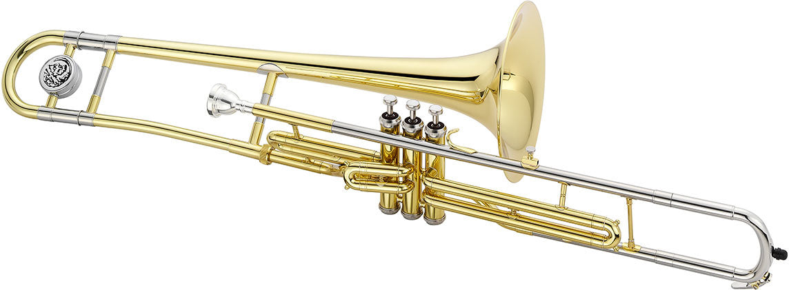 Jupiter JTB720V Series C Valve Trombone Lacquer Yellow Brass Bell